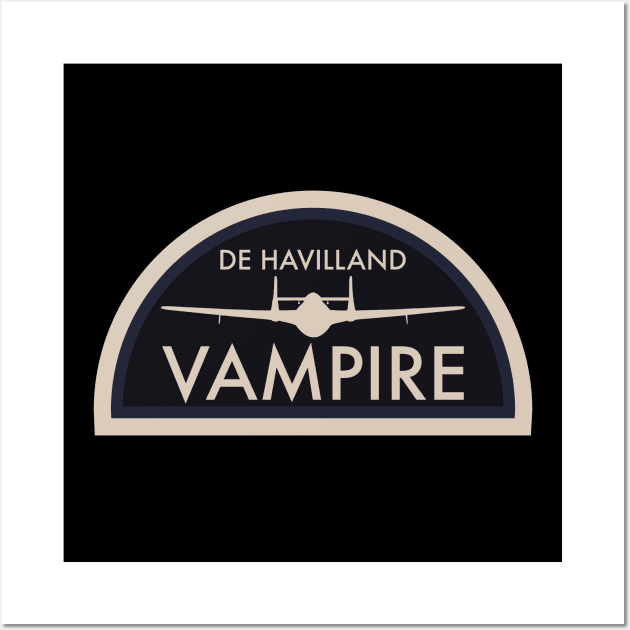 de Havilland Vampire Wall Art by Tailgunnerstudios